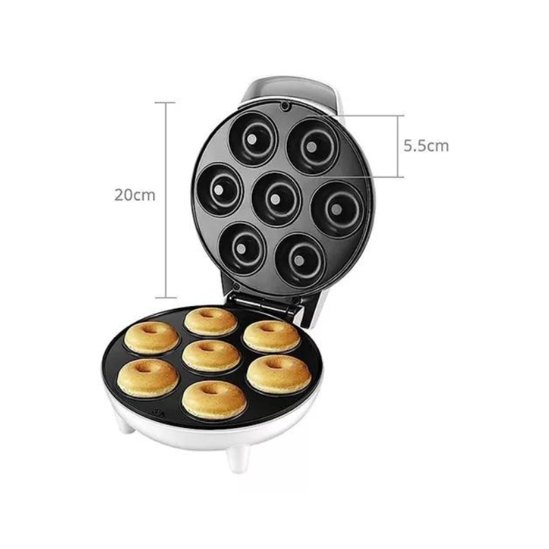 Máquina De Mini Donas Antiadherente Capacidad 7 Donas